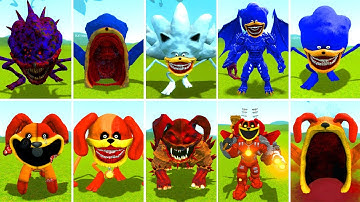 EVOLUTION OF ALL SHIN SONIC TAPES VS DOGDAY SMILING CRITTERS POPPY PLAYTIME CHAPTER 4 in Garry