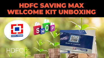 HDFC saving max account welcome kit unboxing and reviews || Life time free Debit cards 🔥😍 #hdfc