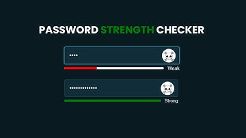 Password Strength Checker In HTML CSS & JavaScript | CodingBug