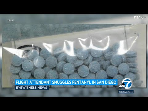 Flight attendant smuggles fentanyl taped to body in San Diego