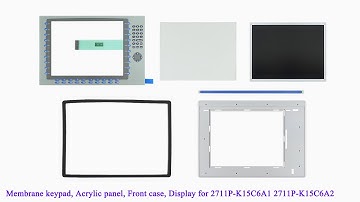 2711P-K15C6A1 2711P-K15C6A2 Front Plastic Case, Membrane keypad, LCD for PanelView Plus 1500