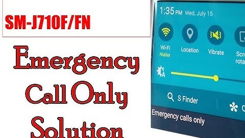 Samsung J710f/fn Emergency Call only ( Fixed )