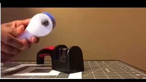 Rotary cutter blade sharpening alternative