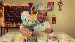 ASMR-The Vintage Ice Cream Parlor Role Play 🍦(Spring Edition)