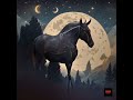 Black horse, black sky - nft - nft art- cryptoart - crypto - bitcoin- cryptocurrency- relaxing music