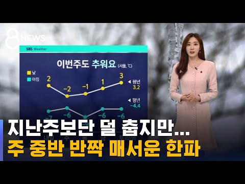 [날씨] 이번 주도 추워요…수도권 중심 대기질 '나쁨' / SBS