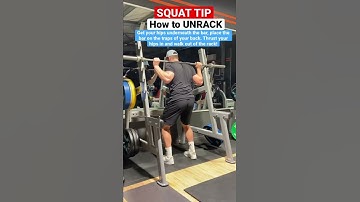 How to UNRACK the Bar when SQUATTING! GROW your LEGS🤭 #shorts