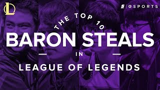 The Top 10 Most Insane Baron Steals in League of Legends