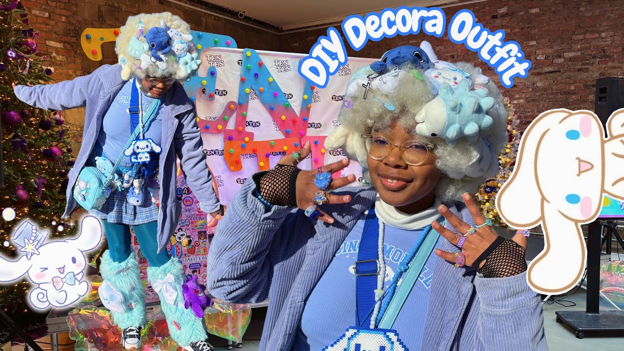 Making a Cinnamonroll Decora outfit to attend the LARGEST Harajuku event in NYC!