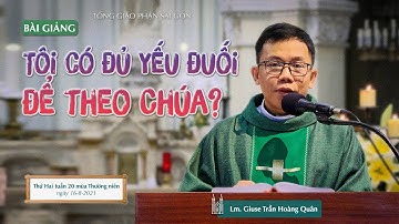 Tôi có đủ yếu đuối để theo Chúa? - Lm. Giuse Trần Hoàng Quân