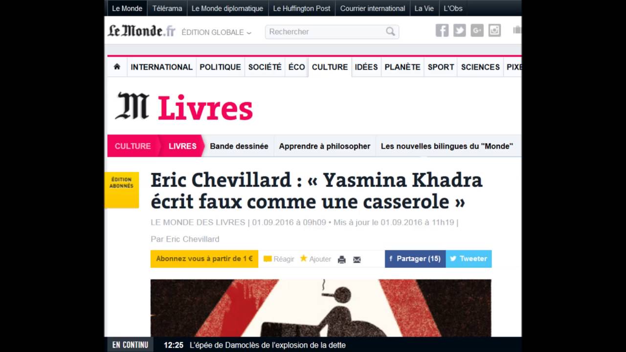 Dieu n'habite pas la havane, Yasmina Khadra (Editions Julliard) YouTube Dieu n'habite pas la havane, Yasmina Khadra (Editions Julliard) YouTube