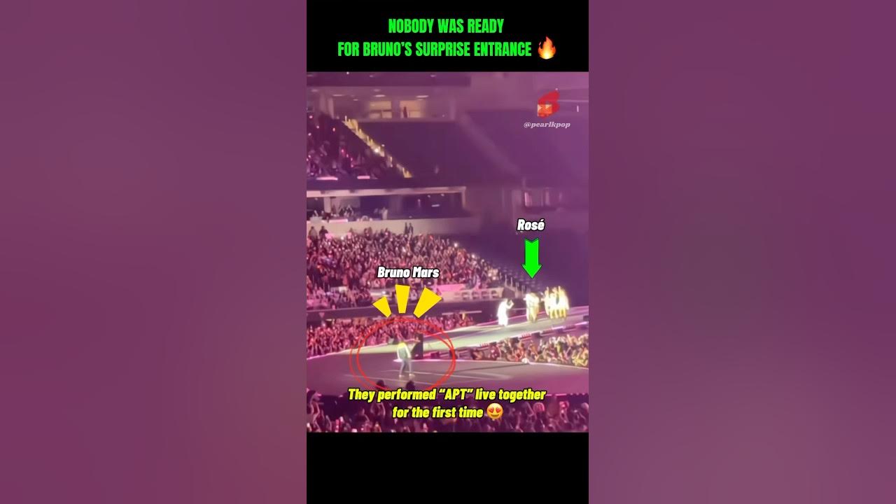 Still not over how Bruno Mars joined Rosé for “APT” stage #rosé #brunomars #apt #blackpink Still not over how Bruno Mars joined Rosé for “APT” stage #rosé #brunomars #apt #blackpink
