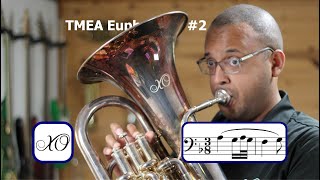 2025-26 TMEA Euphonium Etude #2 F Major Larghetto Voxman Selected Studies [SPONSORED BY XO] Euphonium F Major Scale