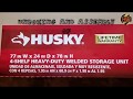 Husky 4-Level Welded Steel Storage Rack Unboxing and Assembly__ 77"W x 24"D x 78"H