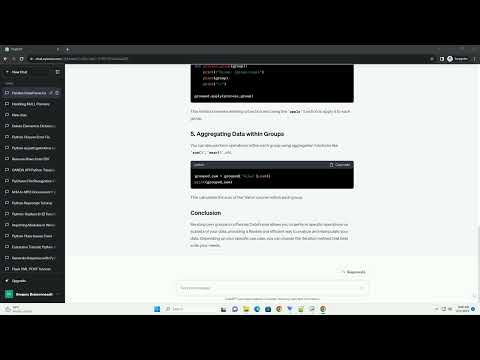 Iterating over groups