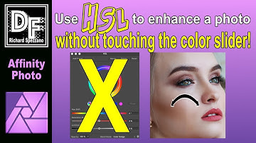 HSL adjustment without color to enhance a photo Affinity Photo tutorial