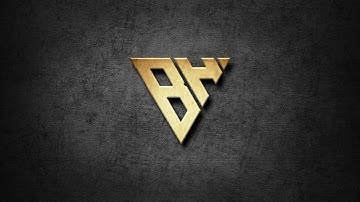 How to make a professional logo lettern BH || monogram logo tutorial || pixellab tutorial