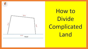 टेढ़ा मेढ़ा प्लॉट को सीधा कैसे बाटें? How to divide complicated plot