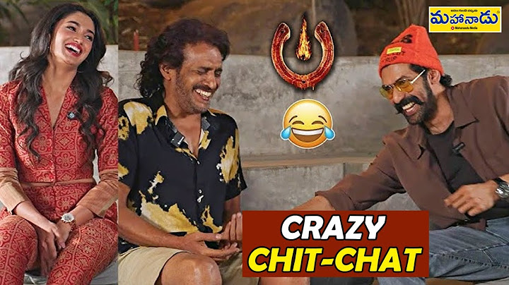 A Wild And Unfiltered - Interview | #UITheMovie | Upendra X Rana Daggubati | Mahanaadu Media |