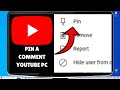How To Pin A Comment On YouTube (Laptop/PC) 2025