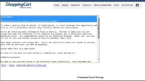 How to Setup an Affiliate Program in 1ShoppingCart