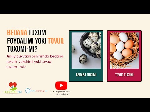 Bedana tuxumi va tovuq tuxumi jinisy erkaklarga qaysi biri ko'proq foydali | 1-qism