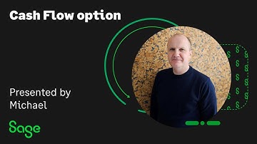 Sage 50 Accounts (UK) - Cash Flow option