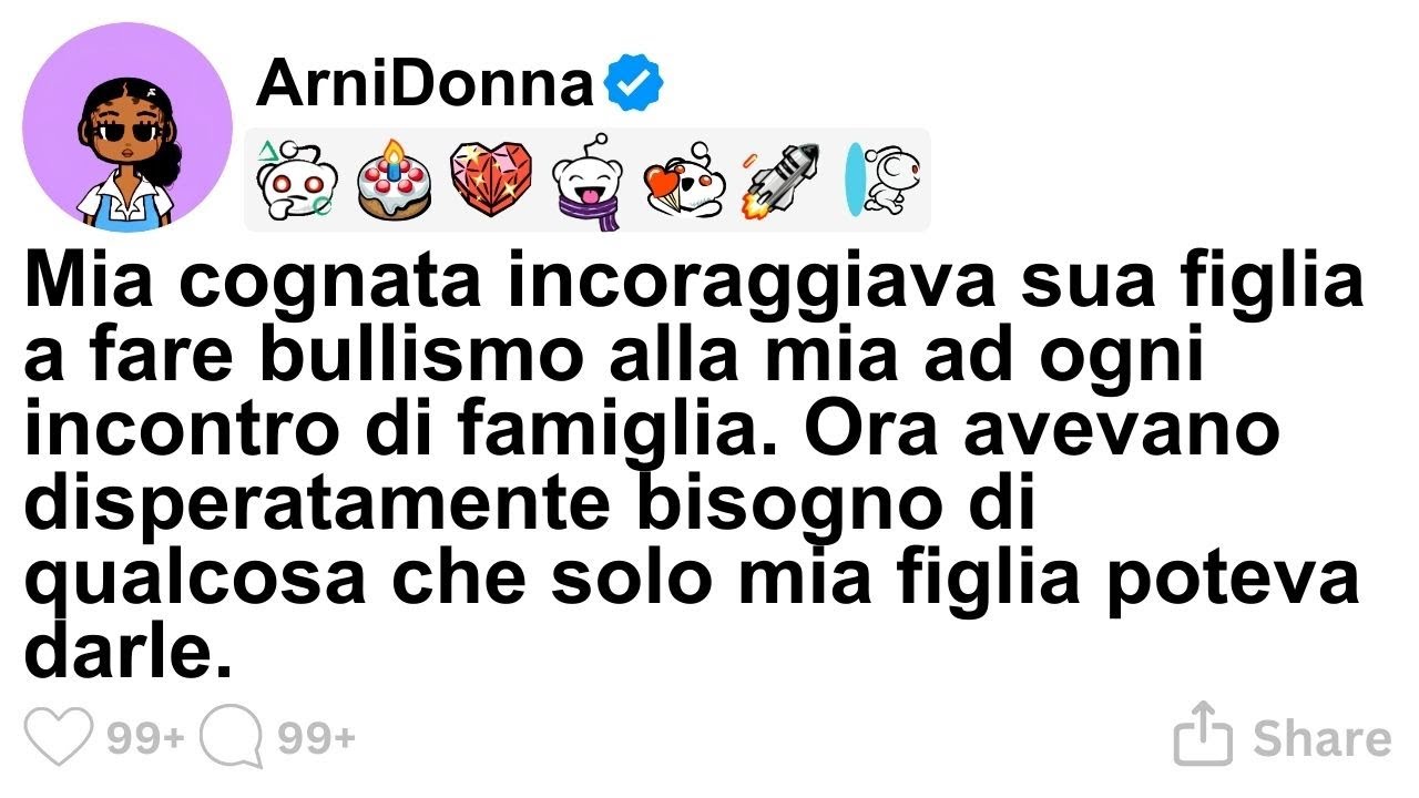 [STORIA COMPLETA] Mia cognata incoraggiava sua figlia a fare bullismo alla mia ad ogni incontro di f