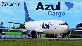Azul Cargo 2 Boeing 737-400F Pr-Ajz E Pr-Ajy Pousos E Decolagens No Aeroporto Do Recife.