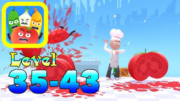 Hit Tomato 3D Gameplay. Level 35-43. Best Hyper Casual Games and offline Mobile Games