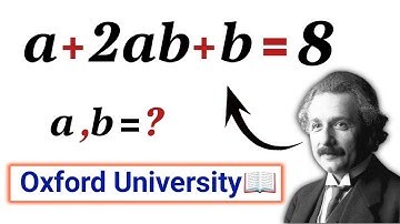 Nice Math Olympiad Algebra Equation | How to find the values of a and b