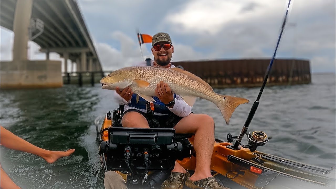 Bradley Crushes Bull Redfish on Successful Kayak Charter | Panama City, FL