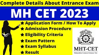 MH CET 2023 Full Details: Notification, Date, Application, Syllabus,  Pattern Eligibility, Admit Card - YouTube