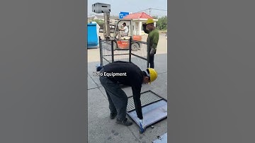 Steel Wire Mesh Container Installation And Removal Process #heroequipment#meshbin