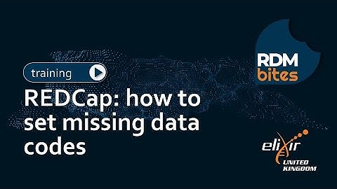 RDMbites | REDCap: how to set missing data codes