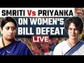 BJP Press Conference LIVE: Ravi Shankar Prasad, Smriti Irani Attack Opposition On Women's Bill