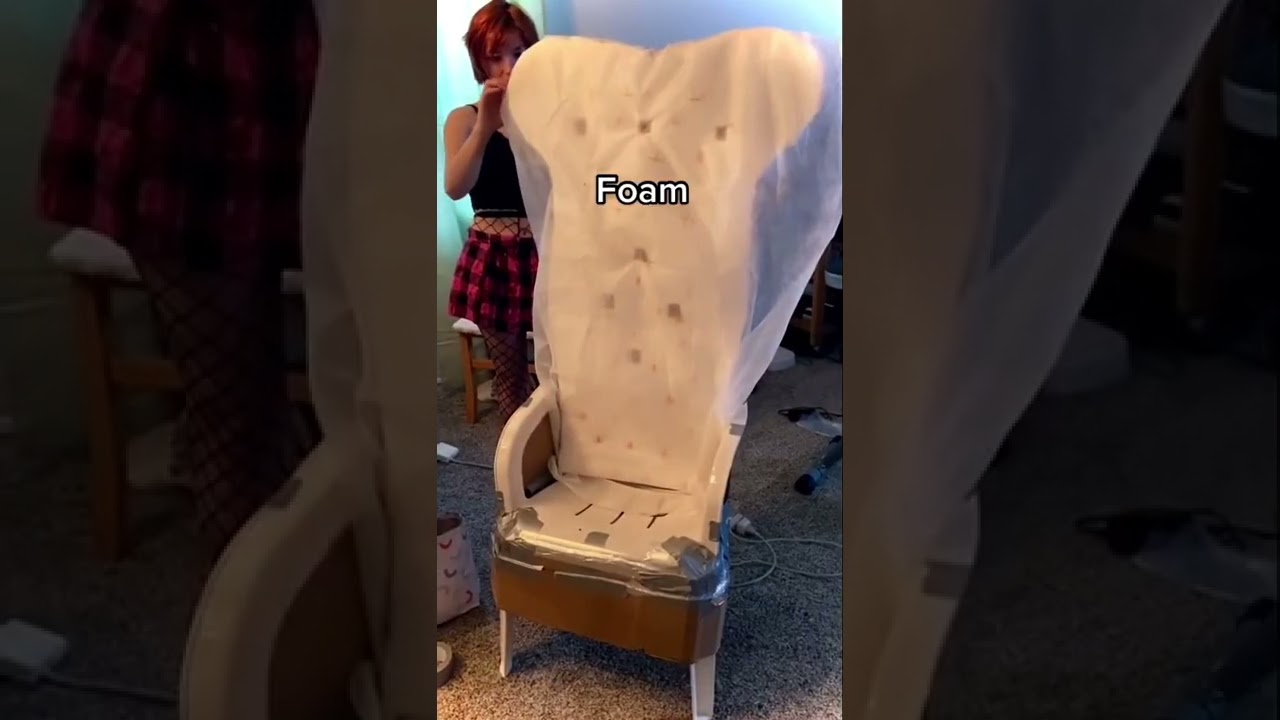 How we made our throne chair! Cardboard and duct tape