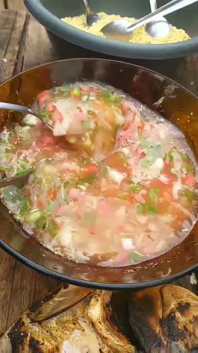 chibel, farinha de puba e peixe assado.  huuuumm delícia. #coisadomaranhão  #shorts