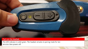 Manually pairing A SRX2 headset with an A500 or A700 Talkman device.