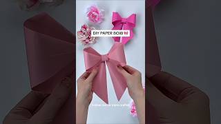 😱 How to Make an Easy DIY Paper Bow 🎀 | Origami Tutorial 💖