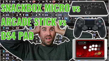 Snackbox Micro vs Arcade Stick vs PS4 Controller which controller is optimal / best for me?