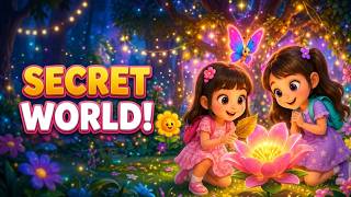 Slow English //Mia and Lily Discover a Secret World! 🦋 Magic Garden Story