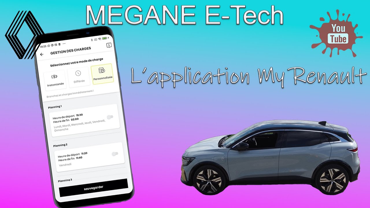 Gérer sa Megane E-Tech à distance avec son téléphone #MeganeETech