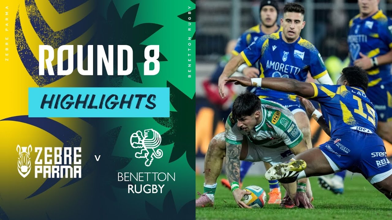 Zebre Parma v Benetton | Highlights | Round 8 | URC 2025/26