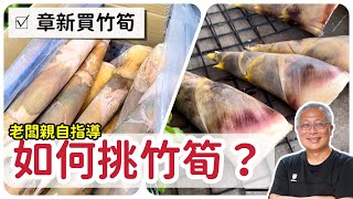 竹筍季節又到了，老闆親自指點如何挑竹筍_章新市場學知識