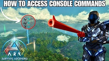 How To Access The Console Commands In Ark Survival Ascended Step by Step Guide!