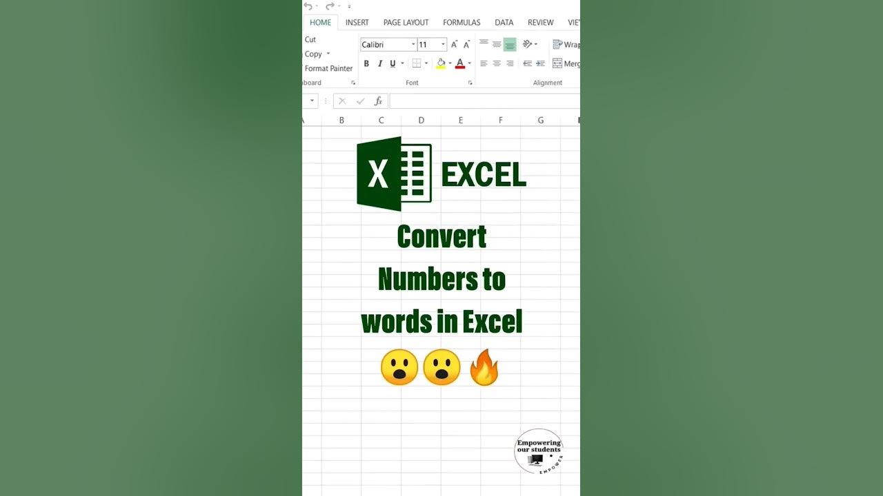 Convert numbers to words in excel excel formula excel convert 