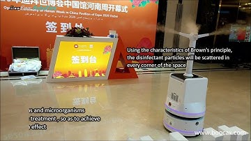 [ BooCax Robotics ]Spray Disinfection Robot BKS -ST -180C  For Expo 2020