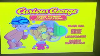 curious george robot monkey 2009 dvd menu walk-through