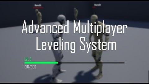 UE5 / UE4 Advanced Multiplayer Leveling System - Preview